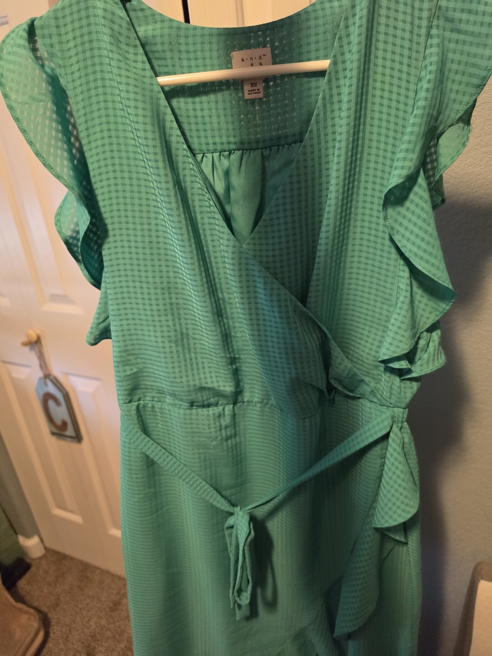 a new day Green Wrap Dress